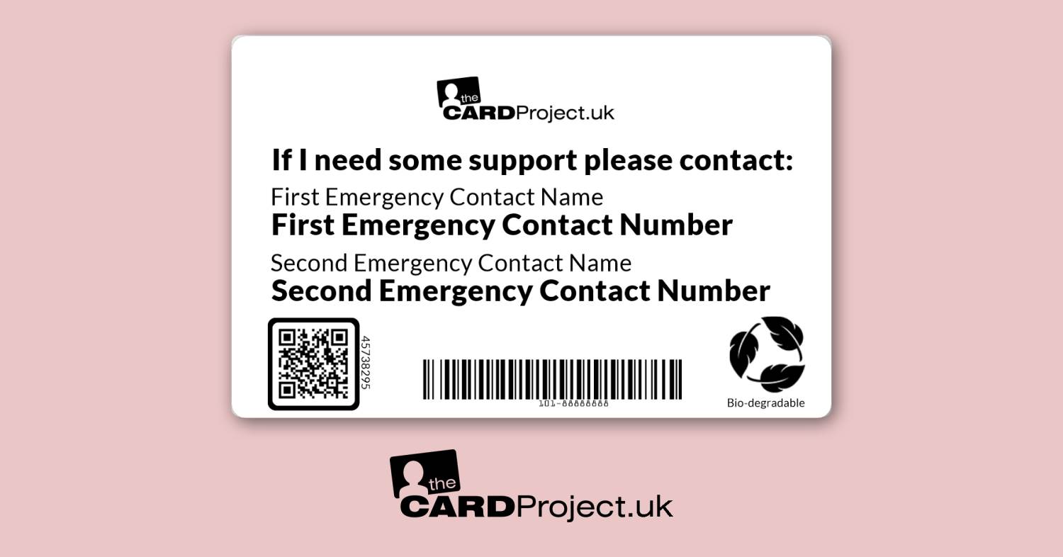 Colostomy Bag Medical Mono ID Card (REAR)